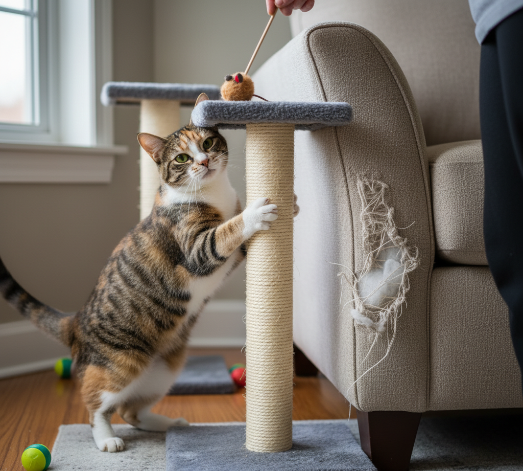 Cat Scratching Furniture